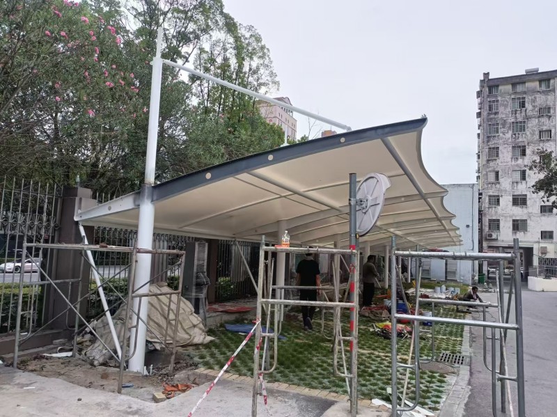 兰溪市推拉雨棚定制厂家，仓库通道、卸货区移动伸缩棚搭建
